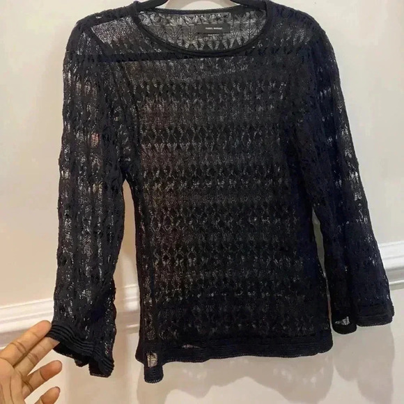 Isabel Marant Silk Floral Sleeveless Button Blouse Top Size 8  UK 38 - Picture 6 of 10